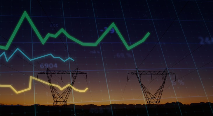 Tralicci energia e grafico